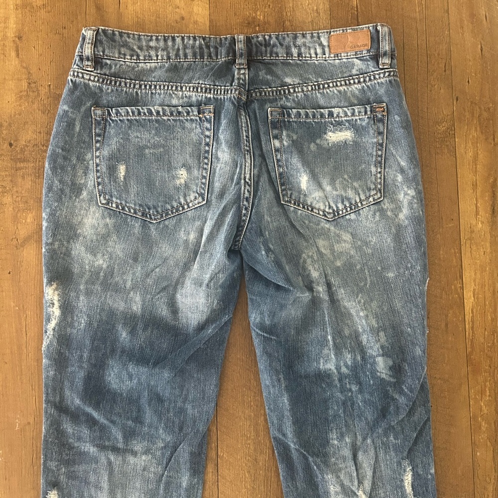 Garage Boyfriend Jeans Size 3 Distressed Ankle Length - Picture 12 of 12